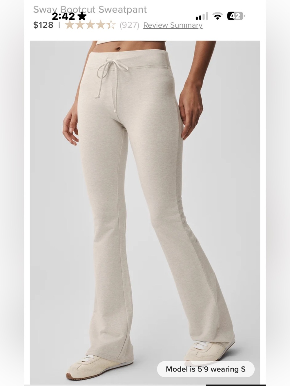 ALO Yoga Sway Bootcut pants-Smoky Quartz - Picture 6 of 6